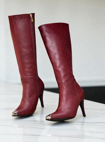 ¡Nuevas! Botas largas Majestic - Vino